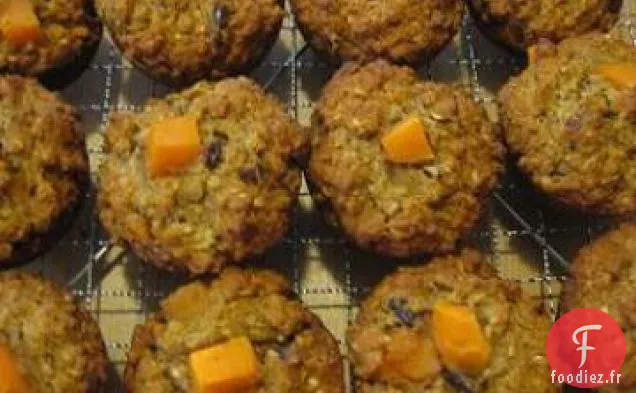 Muffins à l'Épeautre de Patate Douce aux Dattes (Végétaliens)