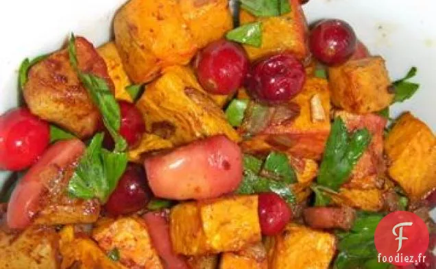 Sauté de Patates Douces et de Canneberges