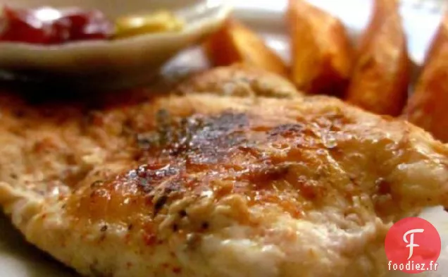 Doigts de Poulet Cajun et Frites de Patates Douces