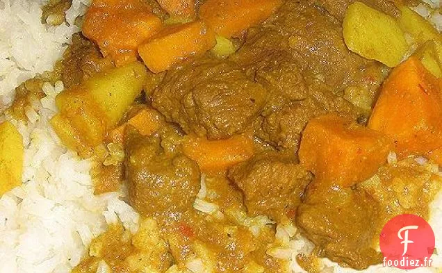Curry de Boeuf et Patate Douce