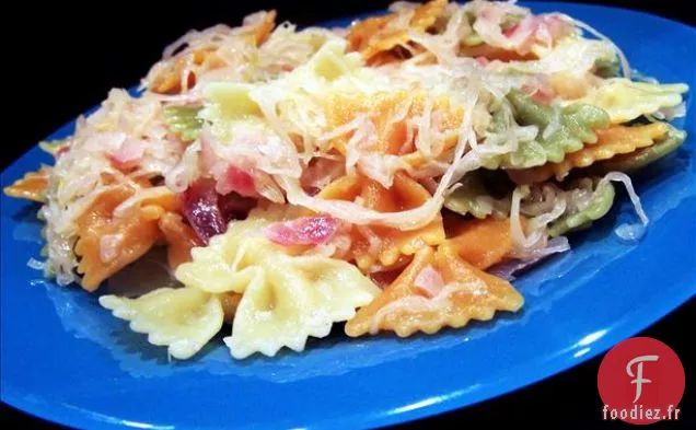 Poulet au Pesto Crémeux de 20 Minutes et Noeuds Papillon