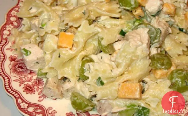 Salade de Pâtes Au Poulet et aux Raisins