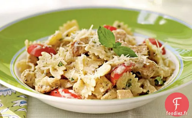 Farfalle de Poulet Grillé et Pesto