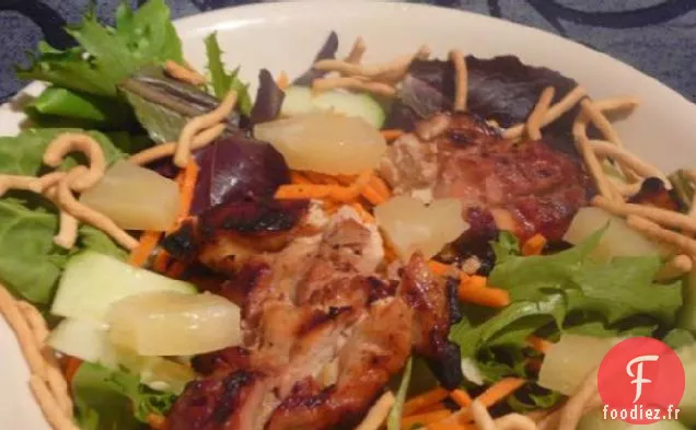 Salade de Poulet Teriyaki Chaud