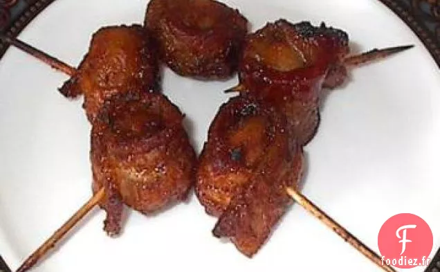 Châtaignes d'Eau Enveloppées de Bacon