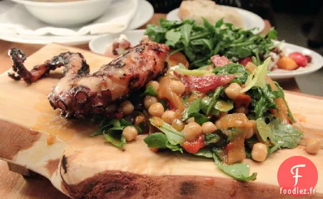 Recette de Salade de Poulpe Carbonisé