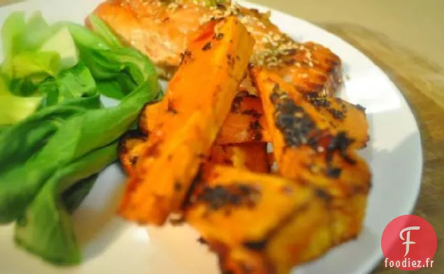 Frites d'Igname au Citron et au Basilic