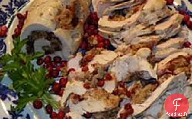 Poitrines de Dinde Farcies aux Canneberges