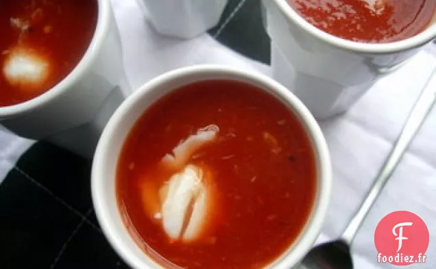 Soupe Bloody Mary Au Crabe