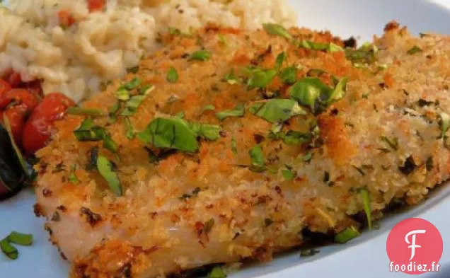 Poitrines De Poulet En Croûte D'Herbes Cuites Au Four