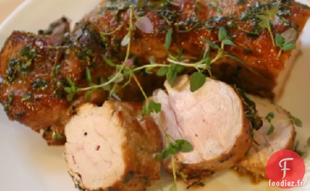 L'Ingrédient Secret (Miel) : Longe de Porc Rôtie au Miel et au Thym