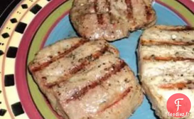 Côtelettes de Porc aux Herbes au Citron Grillées