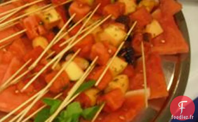 Brochettes de Cantaloup
