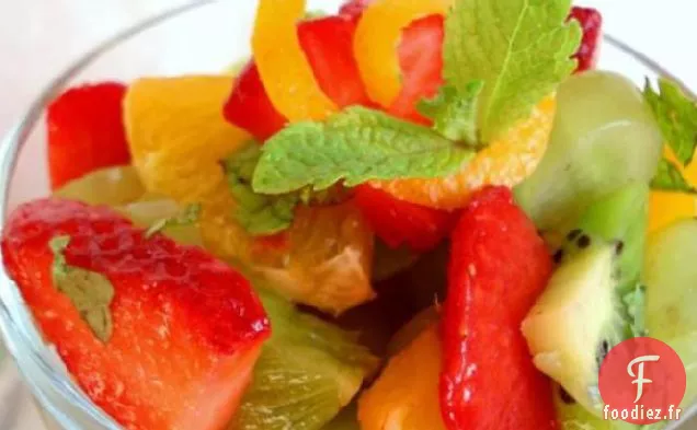 Salade d'Orange, Fraise et Kiwi (Ww)