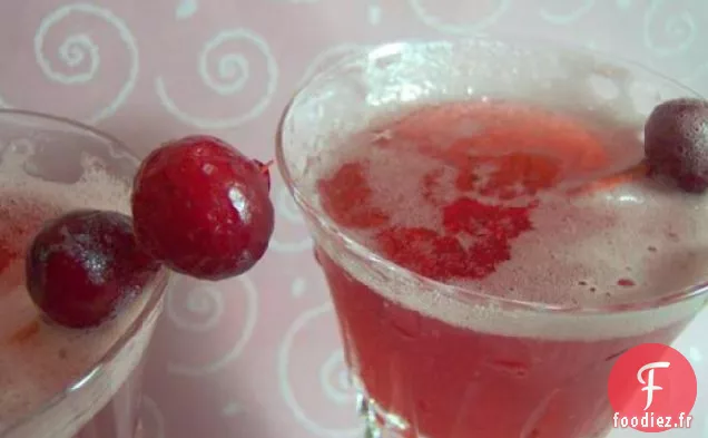 Punch Pétillant aux Canneberges