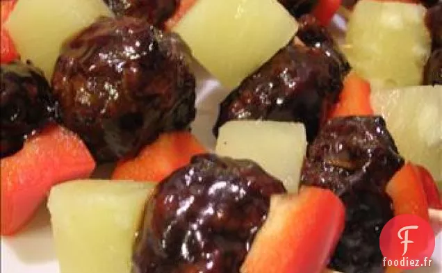 Bouchées de Hamburger Shish Kebab