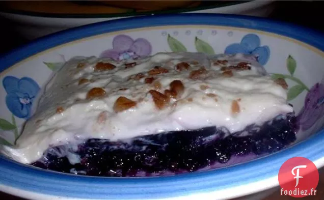 Salade de Fromage à la Crème aux Myrtilles