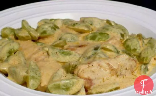 Poulet aux Raisins, Citron et Crème