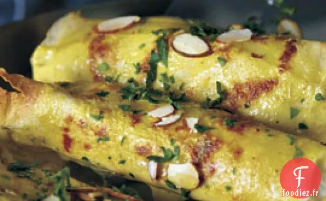 Crêpes Au Poulet Au Curry