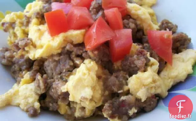 Brouillettes de Saucisses et Fromage