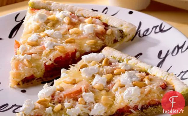Pizza au Pesto aux Noix