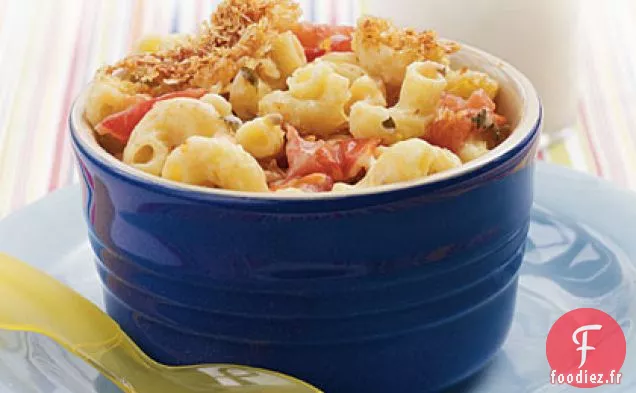 Macaroni au Fromage aux Tomates Rôties