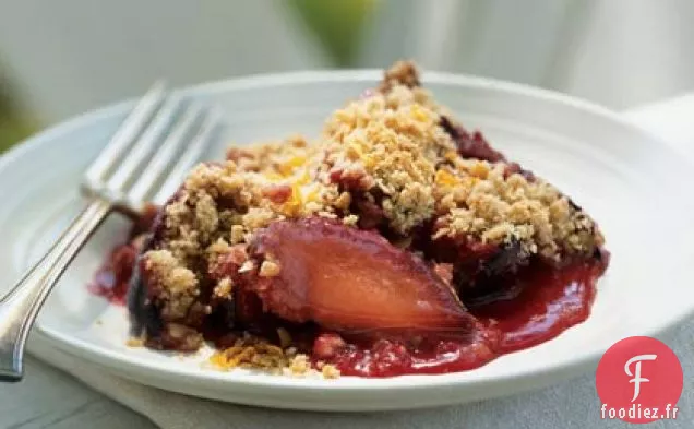 Crumble aux prunes de Santa Rosa