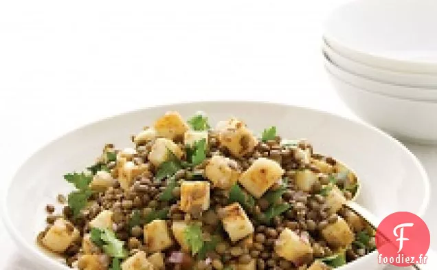 Lentilles Françaises Au Céleri-Rave Caramélisé Et Persil