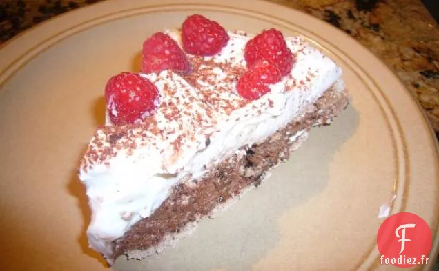 Pavlova au Chocolat Aux Framboises et à la Crème