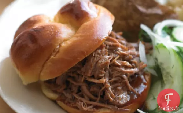 Sandwichs au Porc effiloché du Sud