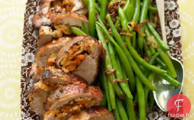 Longe de Porc Farcie aux Figues et Abricots
