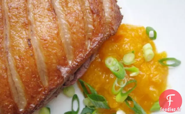 Souper du dimanche: Magret de Canard Poêlé et Compote d'Abricots