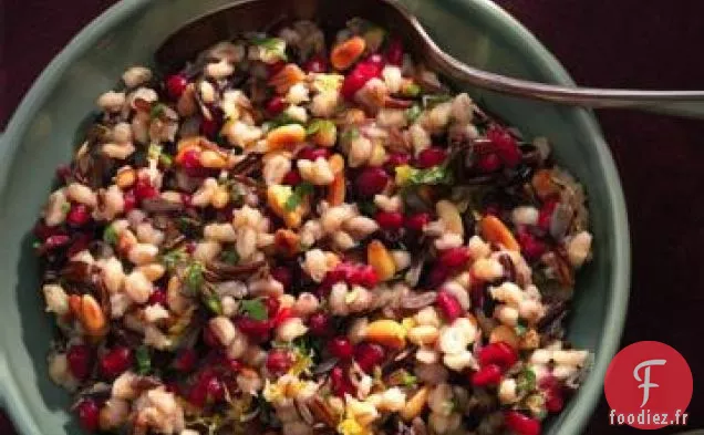 Riz Sauvage aux Fruits Avec Noix Grillées