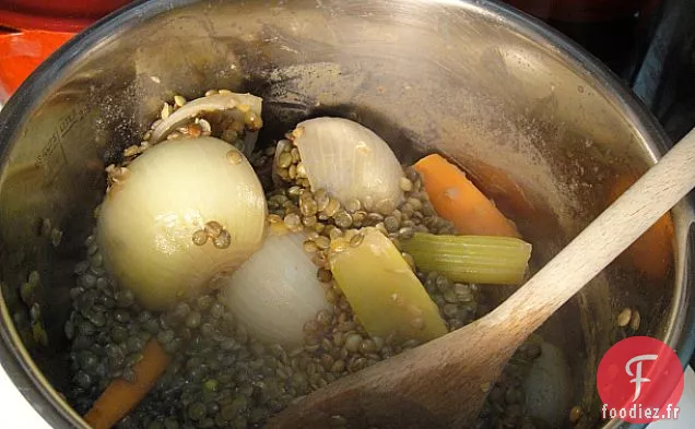 Cuisiner le livre: Lentilles à la Pancetta