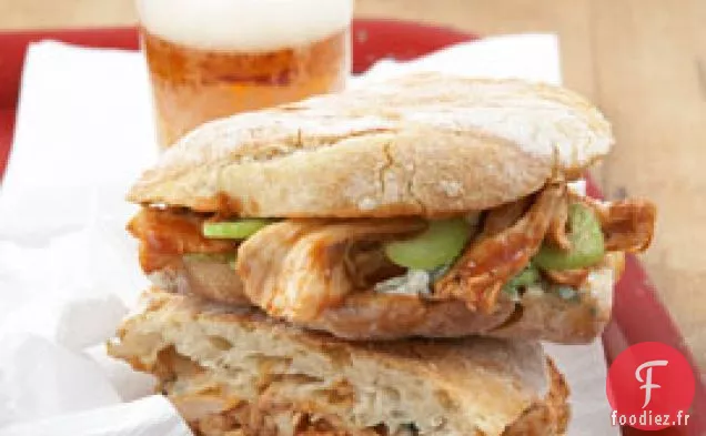 Panini Au Poulet Buffalo Au Fromage Bleu Et Céleri