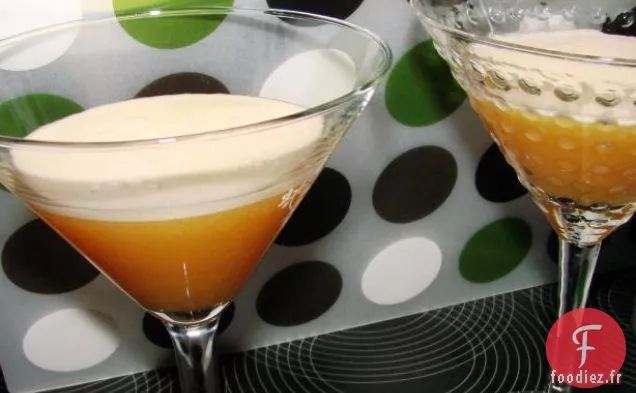 Cocktail Mousseux Blanc sur Jaune