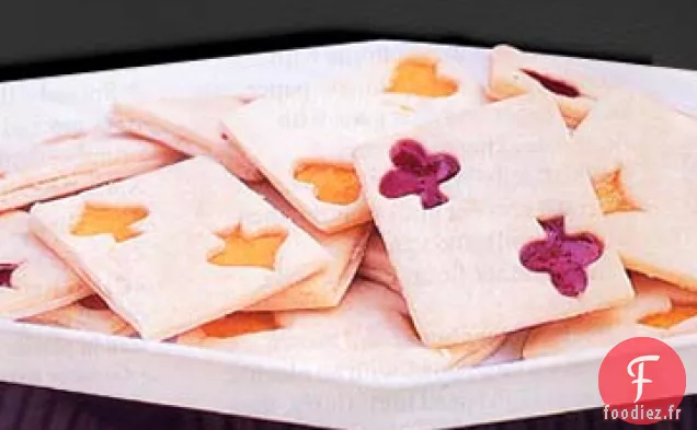 Biscuits aux Cartes À Jouer Remplis de Confiture