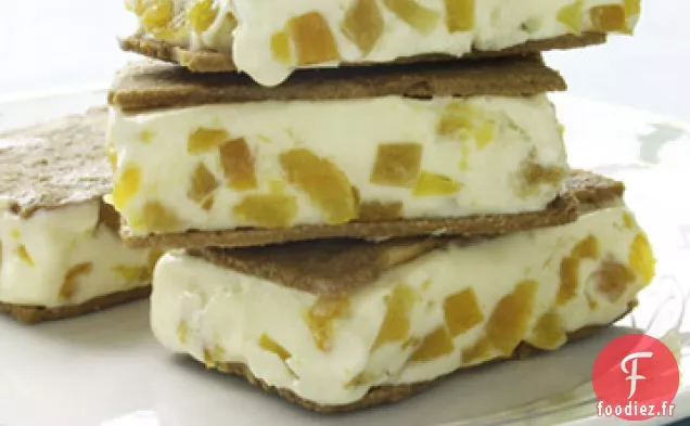 Sandwichs à la Crème Glacée Abricot-Amande