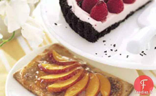 Tartes aux Biscuits Nectarines et Pacanes
