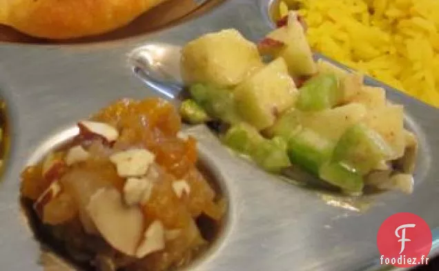 Chutney de Pêche aux Raisins Secs