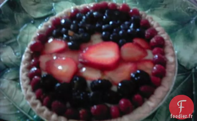 Tarte à la Crème de Cardamome aux Baies Fraîches