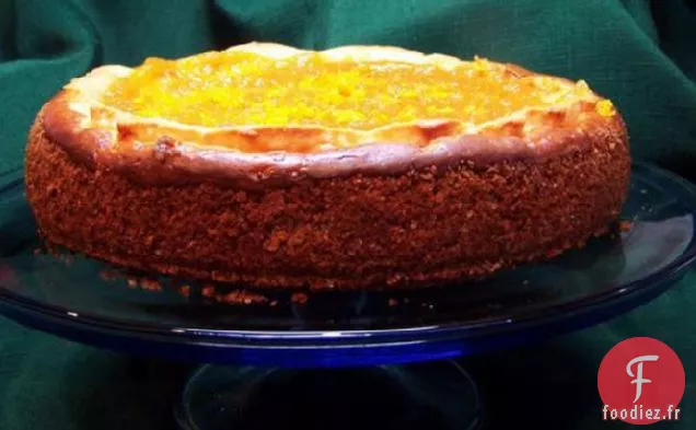 Gâteau au Fromage Au Chocolat Blanc à l'Orange