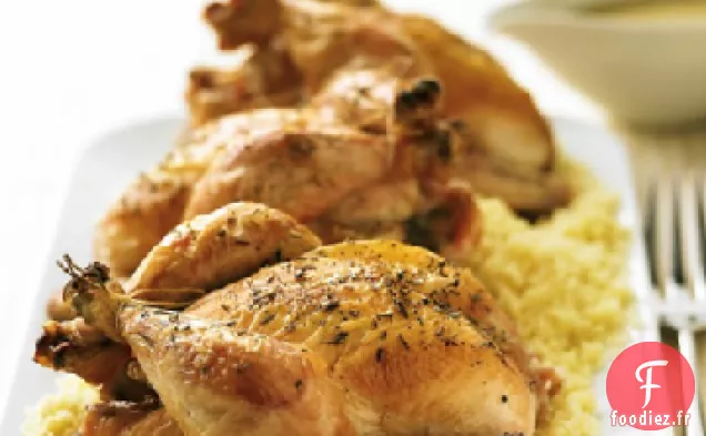 Poules de Gibier de Cornouailles à la Sauce aux Abricots