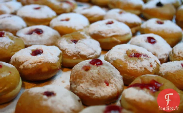 Sufganiyot (Beignets à la gelée de Hanoukka)