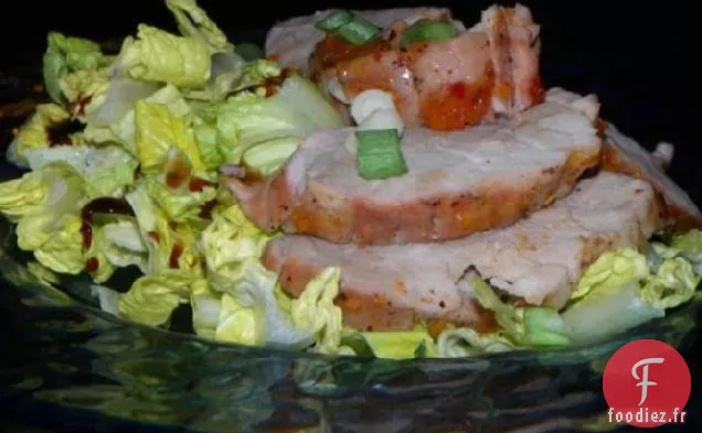 Filet De Porc Avec Glaçage Épicé À L'Abricot