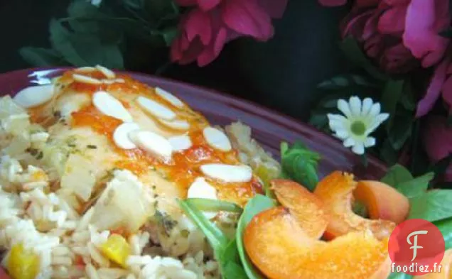 Poulet aux Amandes Et Abricots