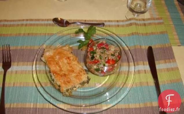 Tarte aux Pêches avec Croûte Insulaire