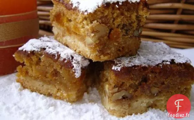 Barres D'Abricot À Croûte Sablée