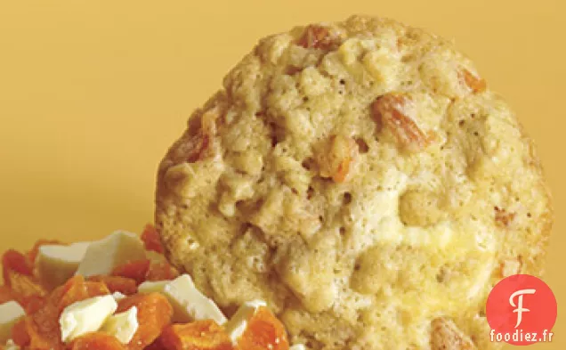 Biscuits à l'Avoine aux Abricots Secs et au Chocolat Blanc