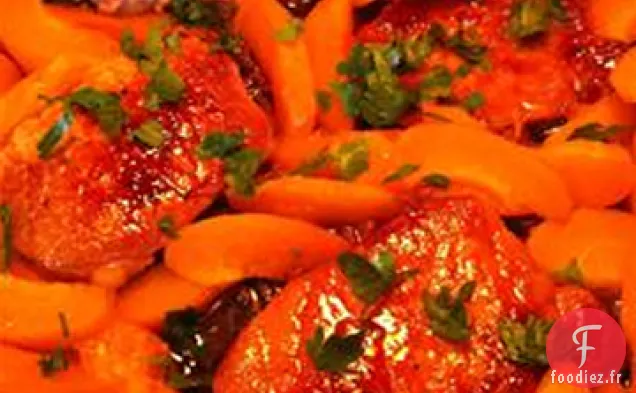 Côtelettes de Porc Au Miel Et à l'Abricot